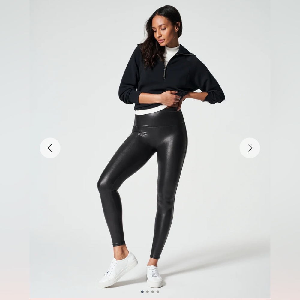 SPANX faux leather leggings (Tall)
